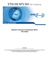 Norma ETSI GS NFV 001-V1.1.1 10.10.2013 náhľad
