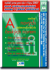 Publikácie  A - Soubor nových elektrotechnických norem. 10.10.2007 náhľad