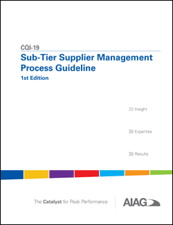 Publikácie AIAG Sub-Tier Supplier Management Process Guideline 1.8.2012 náhľad
