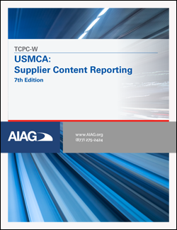 Publikácie AIAG USMCA: Supplier Content Reporting 1.8.2020 náhľad