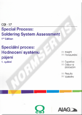 Publikácie  CQI 17. Speciální proces: Hodnocení systému pájení. - 1. vydání. Publikace obsahuje CD s procesními tabulkami 1.12.2015 náhľad