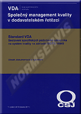 Publikácie  Společný management kvality v dodavatelském řetězci. Standard VDA - Sestavení specifických požadavků zákazníka na systém kvality na základě ISO/TS 16949 1.2.2011 náhľad