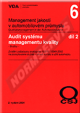 Náhľad  VDA 6.2 - QM - Audit systému. Služby. Zvláštní požadavky na organizace poskytující služby v automobilovém průmyslu - 3. vydání 1.1.2018
