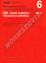 Publikácie  VDA 6.4 - Audit systému managementu kvality. Výrobní prostředky - 3. vydání 1.4.2018 náhľad
