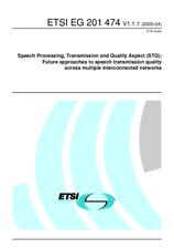 Norma ETSI EG 201474-V1.1.1 19.4.2000 náhľad