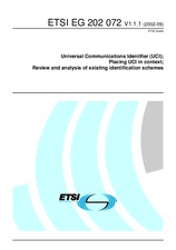 Norma ETSI EG 202072-V1.1.1 17.9.2002 náhľad