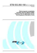 Náhľad ETSI EG 202150-V1.1.1 18.2.2003