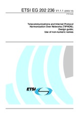 Náhľad ETSI EG 202236-V1.1.1 27.10.2003