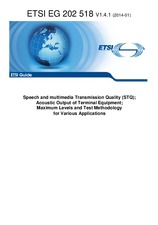 Norma ETSI EG 202518-V1.4.1 7.1.2014 náhľad