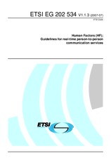 Náhľad ETSI EG 202534-V1.1.3 12.7.2007