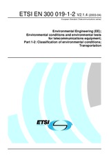 Norma ETSI EN 300019-1-2-V2.1.4 30.4.2003 náhľad