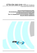 Norma ETSI EN 300019-1-5-V2.1.4 30.4.2003 náhľad