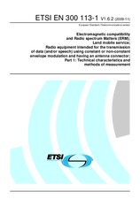 Norma ETSI EN 300113-1-V1.6.2 26.11.2009 náhľad