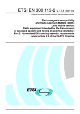 Norma ETSI EN 300113-2-V1.1.1 20.3.2001 náhľad