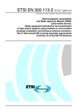 Norma ETSI EN 300113-2-V1.4.1 20.7.2007 náhľad