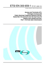 Norma ETSI EN 300659-1-V1.3.1 18.1.2001 náhľad
