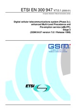 Norma ETSI EN 300947-V7.0.1 12.1.2000 náhľad