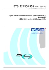 Norma ETSI EN 300959-V6.1.1 20.6.2000 náhľad