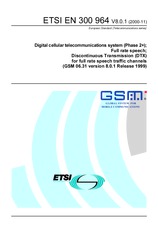Norma ETSI EN 300964-V8.0.1 15.11.2000 náhľad