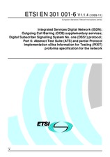 Norma ETSI EN 301001-6-V1.1.4 25.11.1999 náhľad