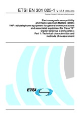 Norma ETSI EN 301025-1-V1.2.1 14.9.2004 náhľad