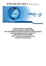 Norma ETSI EN 301025-1-V1.5.1 14.11.2011 náhľad