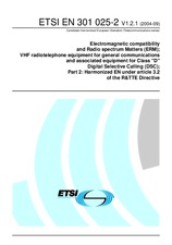 Norma ETSI EN 301025-2-V1.2.1 14.9.2004 náhľad