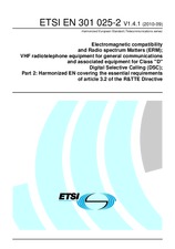 Norma ETSI EN 301025-2-V1.4.1 8.9.2010 náhľad