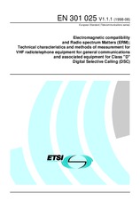 Norma ETSI EN 301025-V1.1.1 31.8.1998 náhľad