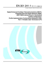 Norma ETSI EN 301241-1-V1.1.1 4.12.1998 náhľad