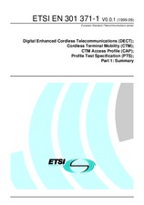 Norma ETSI EN 301371-1-V0.0.1 9.9.1999 náhľad