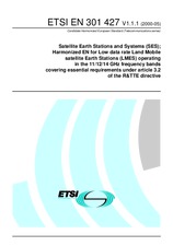 Norma ETSI EN 301427-V1.1.1 12.5.2000 náhľad