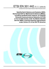 Norma ETSI EN 301442-V1.1.1 12.5.2000 náhľad