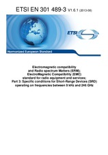 Norma ETSI EN 301489-3-V1.6.1 23.8.2013 náhľad