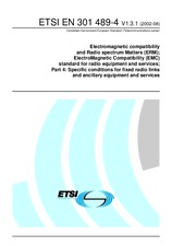 Norma ETSI EN 301489-4-V1.3.1 29.8.2002 náhľad