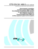 Náhľad ETSI EN 301489-5-V1.2.1 3.8.2000