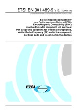 Norma ETSI EN 301489-9-V1.2.1 30.11.2001 náhľad