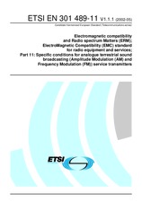 Norma ETSI EN 301489-11-V1.1.1 7.5.2002 náhľad
