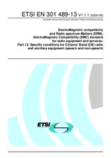 Norma ETSI EN 301489-13-V1.1.1 28.9.2000 náhľad