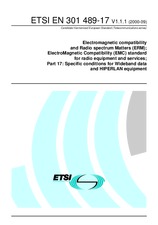 Norma ETSI EN 301489-17-V1.1.1 28.9.2000 náhľad