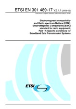 Norma ETSI EN 301489-17-V2.1.1 12.5.2009 náhľad