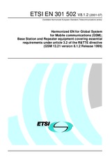 Norma ETSI EN 301502-V8.1.2 17.7.2001 náhľad