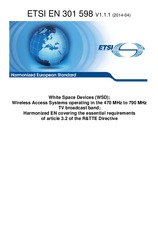 Norma ETSI EN 301598-V1.1.1 23.4.2014 náhľad