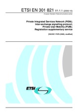 Norma ETSI EN 301821-V1.1.1 23.10.2000 náhľad