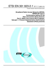 Norma ETSI EN 301823-2-1-V1.1.1 30.1.2001 náhľad