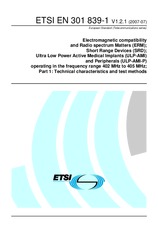 Norma ETSI EN 301839-1-V1.2.1 23.7.2007 náhľad