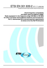 Norma ETSI EN 301839-2-V1.1.1 10.6.2002 náhľad