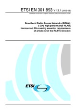Norma ETSI EN 301893-V1.3.1 4.8.2005 náhľad