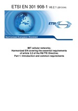 Norma ETSI EN 301908-1-V6.2.1 15.4.2013 náhľad
