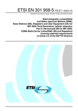 Norma ETSI EN 301908-5-V2.2.1 22.10.2003 náhľad